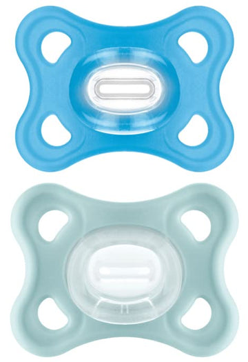 Mam Comfort Pacifiers, Newborn Pacifiers, 2 Count (Pack Of 1) Mam Pacifiers 3-12 Months, Best Pacifier For Breastfed Babies, Boy