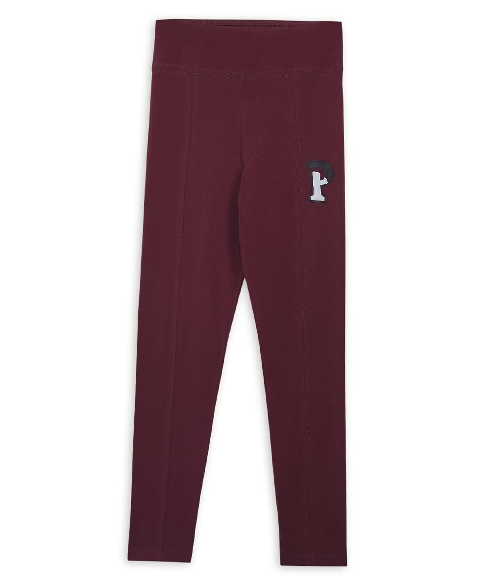 PUMA Girls, SQUAD HW Leggings, Dark Jasper, 128, (67644322)