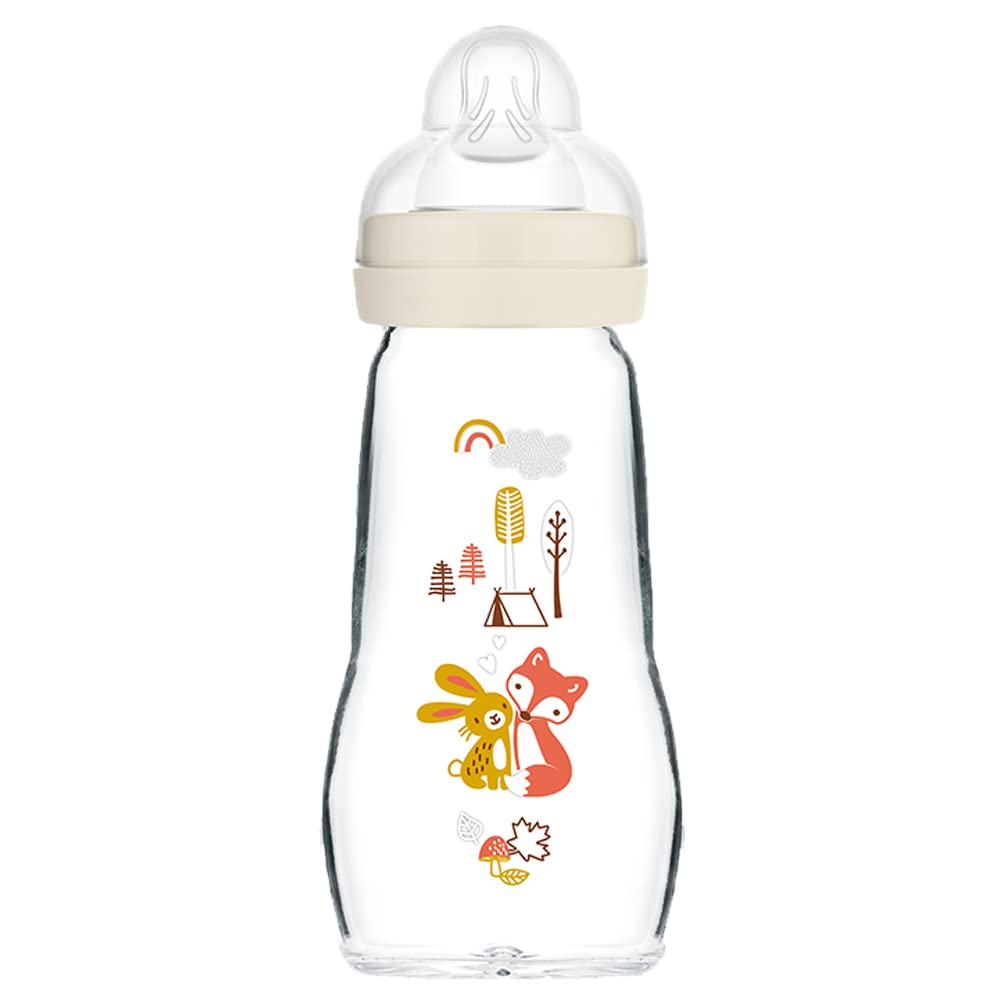 Mam Feel Good Glass Bottle (260 Ml, Unisex)