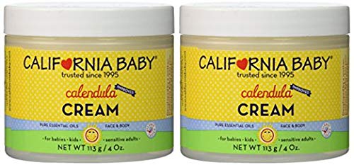California Baby Calendula Moisturizing Cream - Hydrates Soft, Sensitive Skin, Plant-Based, Vegan Friendly, Soothes Irritation Ca