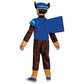 Chase Costume For Boys, Deluxe Paw Patrol Movie Character Outfit With Badge, Toddler Size Medium (3T-4T)