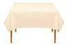 Pomp Beige 70 X 70 Premium Polyester Tablecloth  Wrinkle  Stain Resistant Easy Care Fabric  Fits 6Ft Rectangle Table