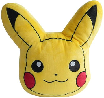 Mirada Yellow Pokemon Pika  Chu Face Soft Toy  Officially Licensed  Soft & Comfortable Plush Pillow  Great For Fans & Kids 