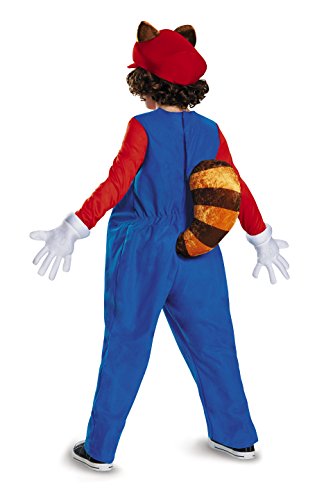 Mario Raccoon Deluxe Super Mario Bros. Nintendo Costume, Large/10-12