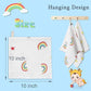 Norinori Baby Muslin Washcloths - Newborn Face Towel & Burp Cloths, 6 Pack Soft Absorbent Natural Cotton Wash Towel, 10'X10' B