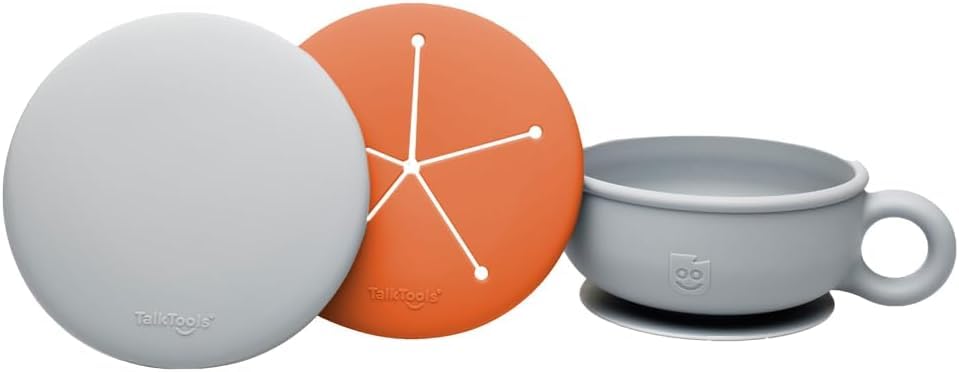Talktools Itsy Bowl With Locking Lid - Silicone Mixing Bowl Set For Newborn Essentials, Baby Boys, Toddlers, Kids - Suction Baby