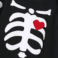 Singcoco Halloween Baby Boys Girls Skull Skeleton Costume Romper With Hat (Black, 12-18 Months)