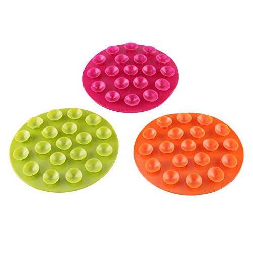 (Pack Of 2) Creative Children'S Tableware Sucker Baby Kids Magic Suction Mat Portable Double-Sided Suckers Anti-Slip Plate Bowl