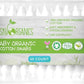 Sky Organics Organic Baby Cotton Swabs For Baby, 100% Pure Organic Cotton, Gots Certified Organic Cotton, 60 Count