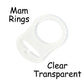10 Mam Ring Button Style Pacifier Adapter (Clear)