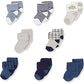 Touched By Nature Baby Organic Cotton Socks, Blue Elephant, 0-6 Months