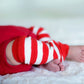 Judanzy Christmas And Halloween Baby And Toddler Leg Warmers For Girls And Boys (Newborn, Red And White Stripe)