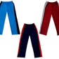 Girls Solid Cotton Side Patta Regular Pyjamas Lower (Pack of 3) Maroon::Navy Blue::Sky Blue