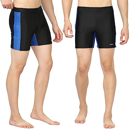 Boldfit Swimming Shorts For Men Black Swimming Costume For Men Swimming Trunk For Men, Boys Easy Adjustable Swim Suit For Men Br