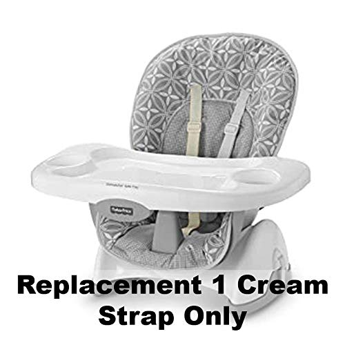 Replacement Strap For Fisher-Price Space-Saver Highchair - W4120 - Includes 1 Beige/Cream Replacement Shoulder Strap - Fits Many