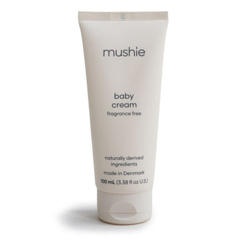 Mushie Baby Cream | Healing Ointment For Dry, Chaffed Skin, Diaper Rash, & Minor Scratches | Certified Cosmos Organic | Made In