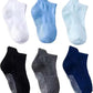 Closecret Non Slip Grip Ankle Baby Socks 6 Pack For Toddler Boys And Girls Kids,Infant Cute Cotton Baby Socks (45 Year Ankle Sk