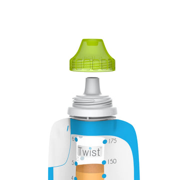 Kiinde Foodii Reusable Snack Spout Attachments For Homemade Puree Squeeze Pouches, Easy And Convenient Food Maker System For Bab
