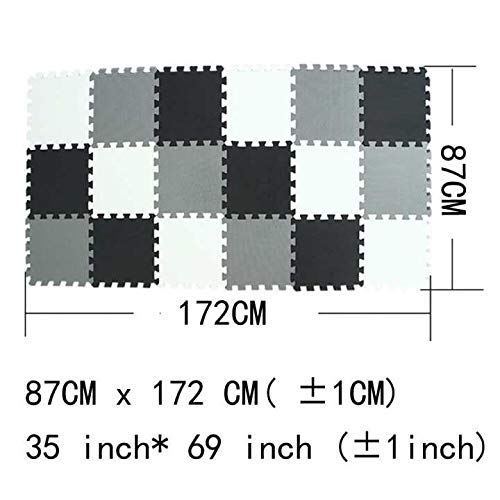 Xmtmmd Soft Non-Toxic Foam Baby Play Mat | Toddler Playmat | Eva Foam Interlocking Tiles For Gym, Nursery, Playroom | 18 Squares
