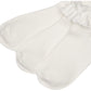 Jefferies Socks Baby Girls Jeffries Newborn Misty Ruffle Turn Cuff 3 Pair Pack Socks, Ivory, 3-12 Months Us