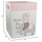 Levtex Baby - Imani Nursery Hamper - Rectangle Fabric Hamper - Elepahnt And Lion - Grey, Cream, Taupe, Pink - Nursery Accessorie