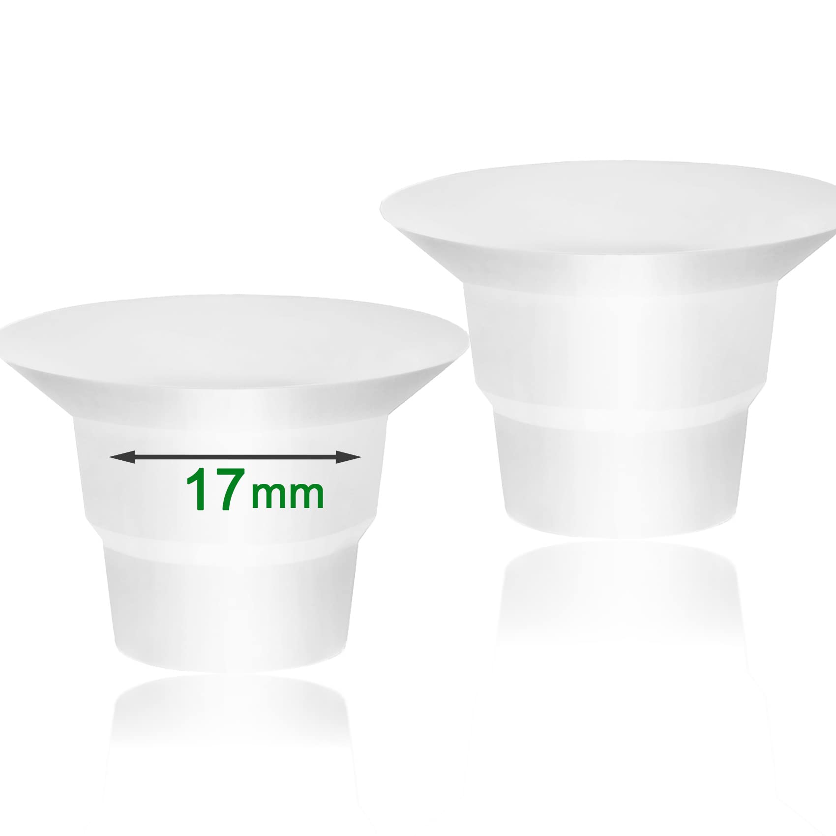 MompMuir 17mm Silicone Flange Inserts Compatible with Elvie Stride for Lansinoh for Medela for Spectra for eufy for Momcozy S9 S