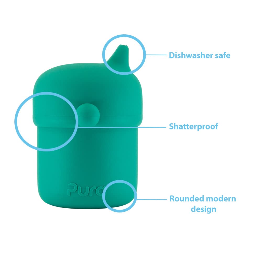 Pura My-My Silicone Sippy Cup 5Oz/150Ml - Training Cup, Reusable, Platinum Food Grade Medical Grade, Spill Proof Cups For Kids,