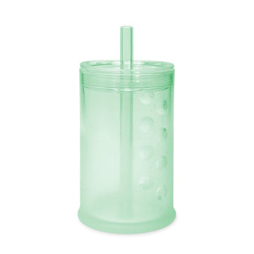 Olababy Clear View Silicone Training Cup With Straw Lid  Toddler Sippy Trainer 12Mo+  Unbreakable Water Drinking Cups For Kids 2