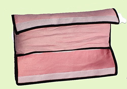 Colorsheng 2 Pcs Auto Pillow Car Safety Belt Protect, Shoulder Pad, Adjust Vehicle Seat Belt Cushion For Kids (Grey,Pink)