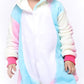 Easuit Rainbow Unicorn Onesie Pajamas Animal Costume Halloween Cosplay For Kids 6-8