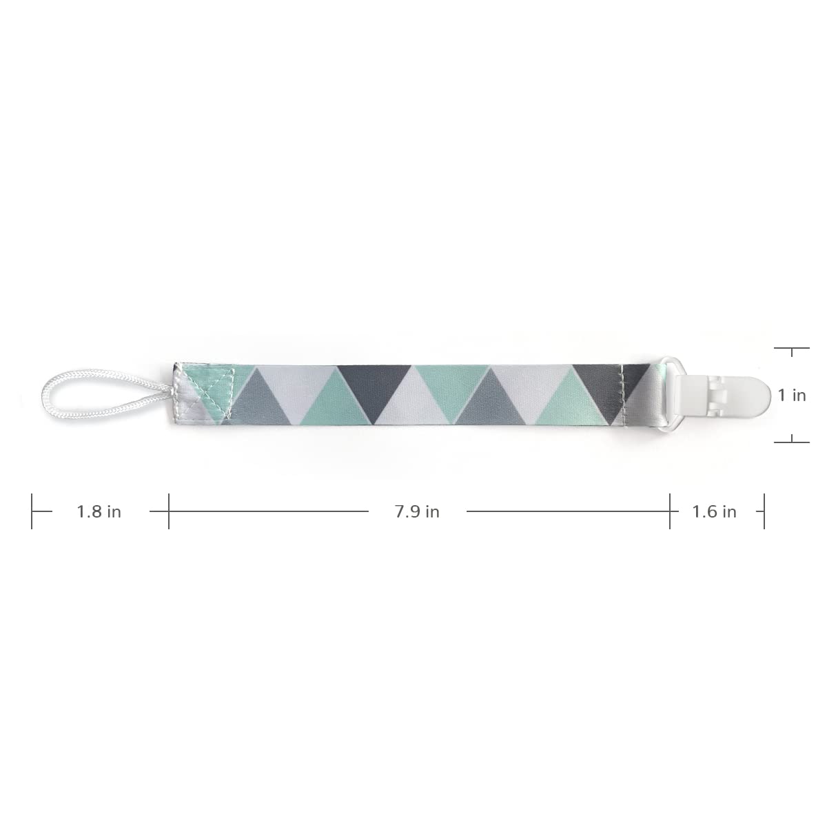 Pandaear Baby Pacifier Clips Solid Color, 4 Pack Universal Holder Leash For Boys And Girls, Teething Toys Teethers (Neutral)