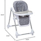 Safety 1st High Chairs for Babies and Toddlers, 3-In-1 Grow and Go with Tray and Adjustable Seat, Monolith