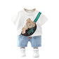 Googo Gaaga Baby Boys Cotton Printed TShirt With Shorts In Clothing Set