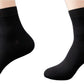 Virock Ankle Length Socks Men/Woman Fully Comfortable Black Colour Cotton Socks Free Size (Pack Of 2 Pair)