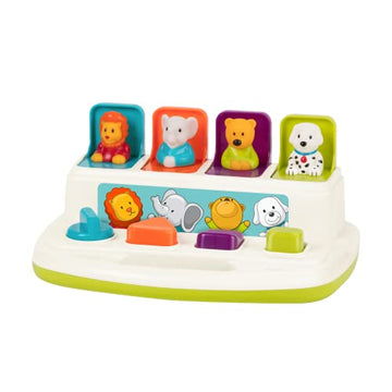 Battat - Cause-And-Effect Toy - Developmental Toy With Buttons & Colors - Color Sorting Animal Toys - For Kids, Toddlers, Babies