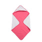 Greendigo Organic Cotton Hooded Blanket | Lightweight | All Season Blanket | Newborn to 24 Months | 30 X 30 inches | Skin Friend