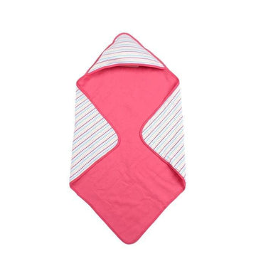 Greendigo Organic Cotton Hooded Blanket | Lightweight | All Season Blanket | Newborn to 24 Months | 30 X 30 inches | Skin Friend