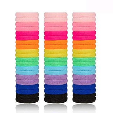60 Pcs Baby Hair Ties For Toddlers Kids And Girls With 10 Cute Colors - Mini Seamless Elastic Hair Bands Small Ponytail Holder (