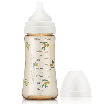 Grosmimi Ppsu Baby Bottle, Bpa Free (10Oz Olive_White)