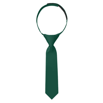 Jacob Alexander Infant 'S Toddler 'S 8 ' Pretied Solid Color Hook And Loop Band Tie - Hunter
