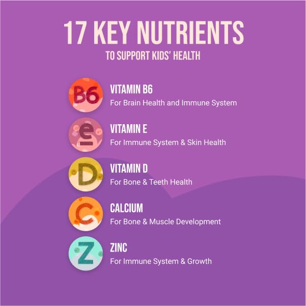 Naked Nutrition Kids Vitamin Gummies, Made In Usa, Gmo Free, Gluten-Free, Gelatin Free, Vegan, Kids Vitamins A, C, D, E, B6, B12