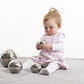 TickiT - 9322 Sensory Reflective Balls - Set of 4 - Mirrored Spheres for Babies and Toddlers - Stainless Steel Sensory Balls for