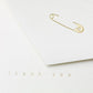 Crane & Co. Diaper Pin Thank You Note (CT1337), Pack of 10