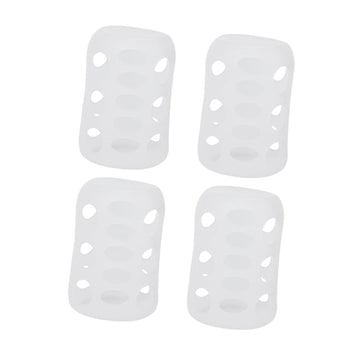GARVALON Protective Bottle Sleeves 4 Pack Silicone Baby Bottle Covers Bottle Protector Safe for Newborns
