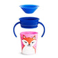 Munchkin Miracle 360 Wildlove Trainer Sippy Cup, 6 Oz, Red Fox