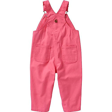 Carhartt Baby Girls Bib (Lined And Unlined) Overalls, Carhartt Pink Lemonade, 24 Months Us
