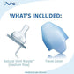 Pura Kiki 7Oz/200Ml Stainless Steel Insulated Anti-Colic Infant Bottle W/Silicone Medium-Flow Nipple & Sleeve, 100% Plastic-Free
