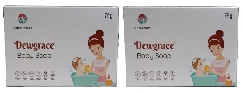Dewgrace Baby Soap,75G  Pack Of 2