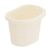 UJEAVETTE Baby Tub Bucket with Support Seat Non Slip Storage Baby Bath Tub for Newborn White Large