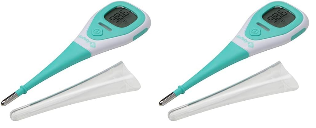Safety 1St Rapid Read 3-In-1 Thermometer, Aqua, One Size (Pack Of 2)